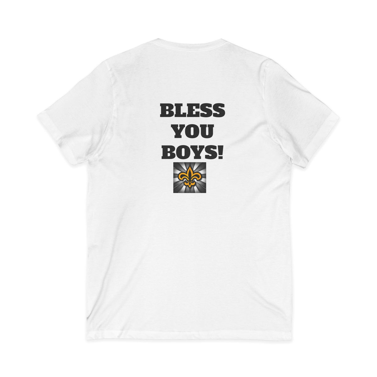 09) SAINTS GIG WHO DAT V-NECK TEE UNISEX (double sided)