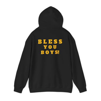 HOODIE SAINTS FANATIC W/ BLESS YOU BOYS on back