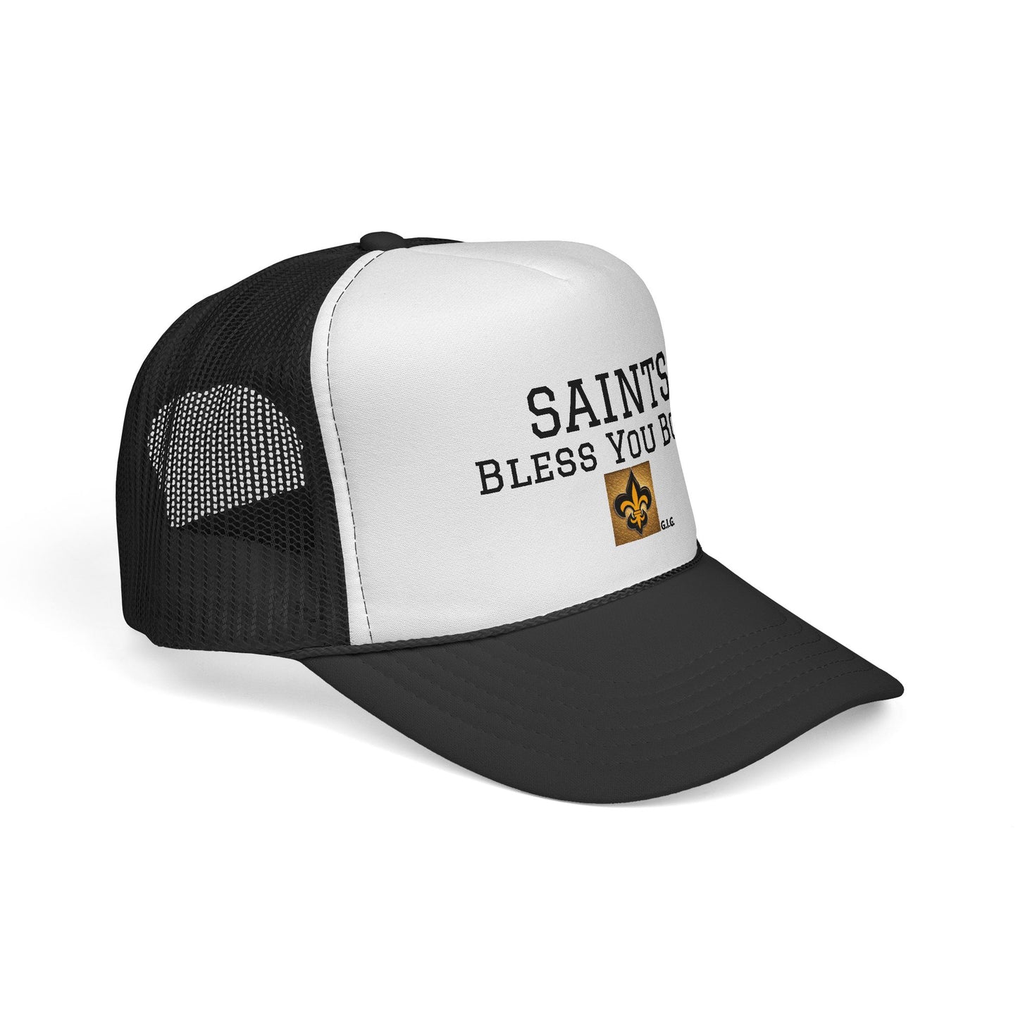 A3) SAINTS TRUCKER CAP - BLESS YOU BOYS!
