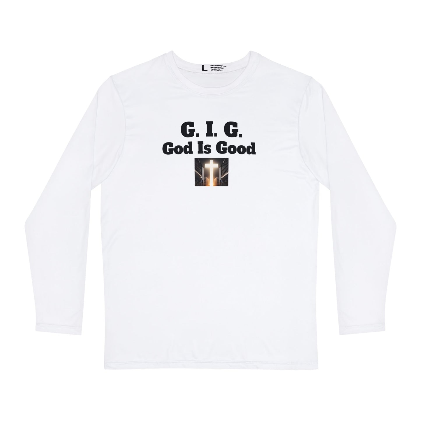 06 LONG SLEEVE POLYESTER SHIRT (white only)