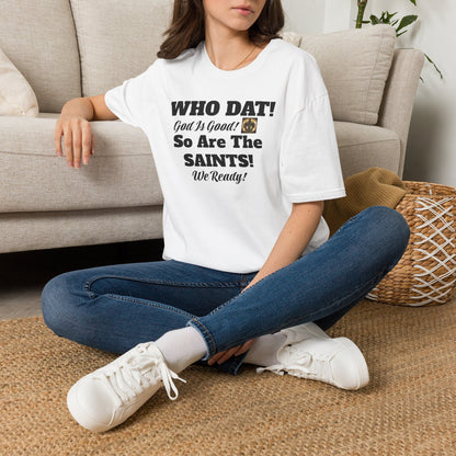 08) SAINTS GIG WHO DAT T-SHIRT - UNISEX (double side)