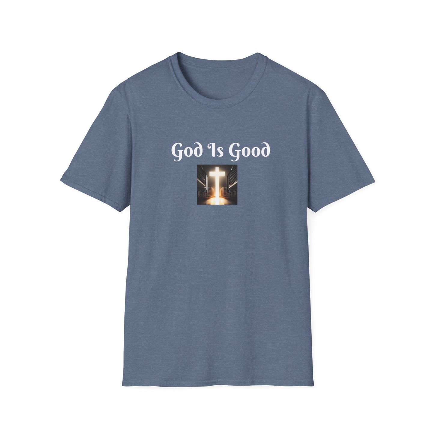 8) REGULAR TEE W/CROSS - UNISEX