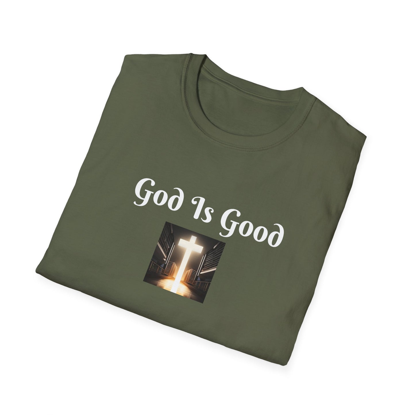 8) REGULAR TEE W/CROSS - UNISEX