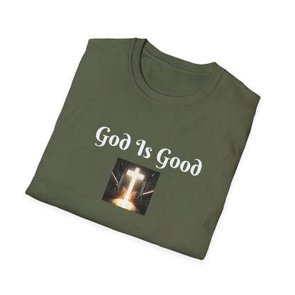 8) REGULAR TEE W/CROSS - UNISEX