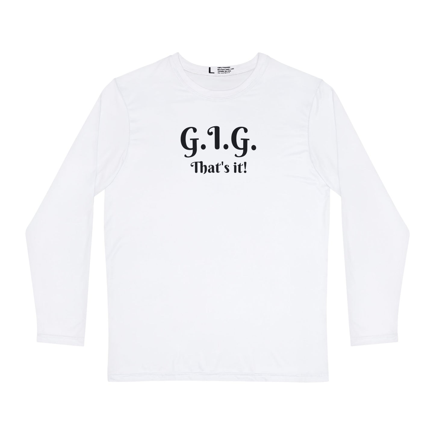 GIG LONG SLEEVE POLYESTER SHIRT (white)