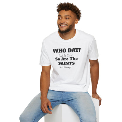 08) SAINTS GIG WHO DAT T-SHIRT - UNISEX (double side)