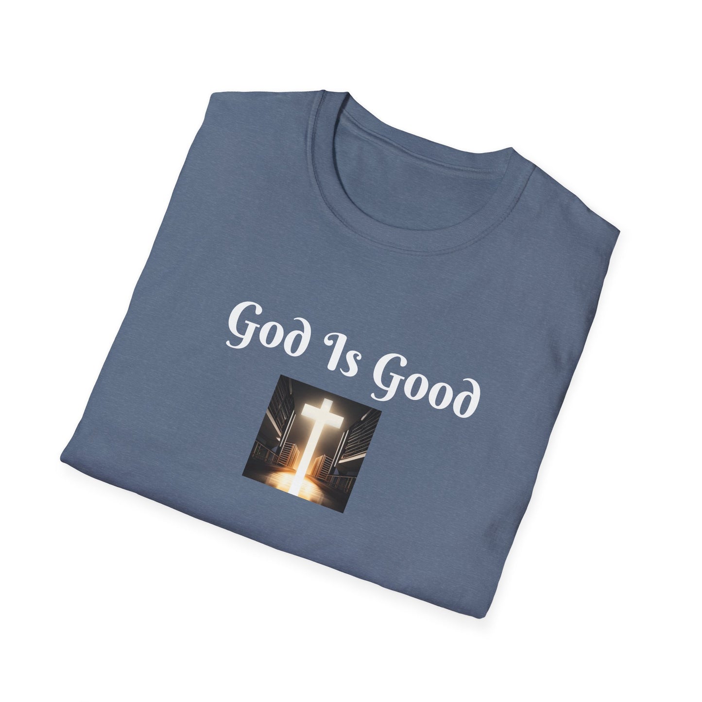 8) REGULAR TEE W/CROSS - UNISEX