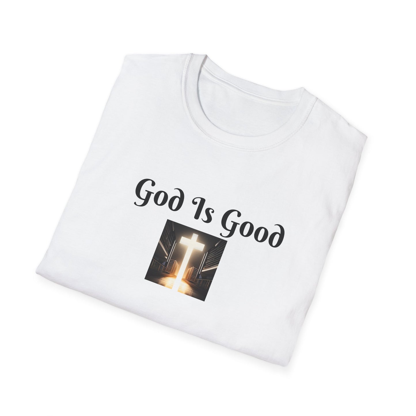 8) REGULAR TEE W/CROSS - UNISEX