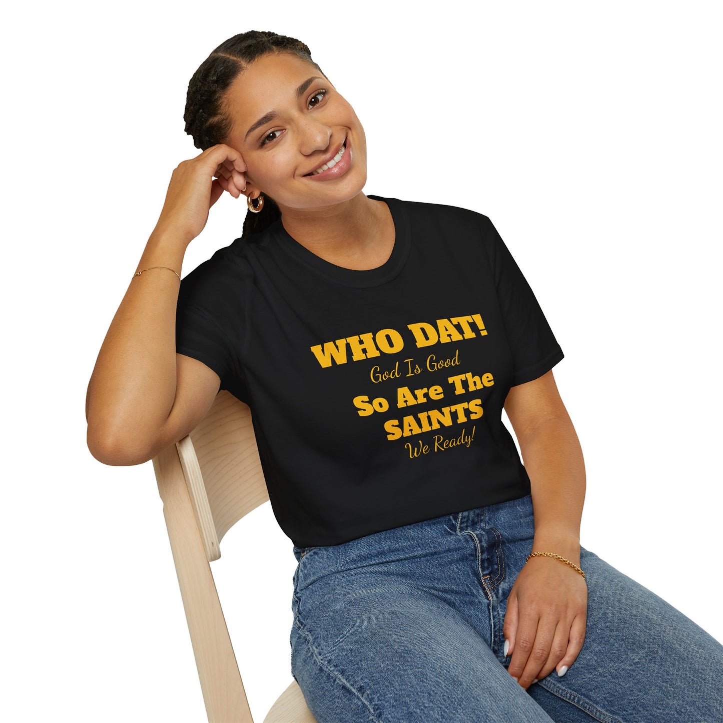 08) SAINTS GIG WHO DAT T-SHIRT - UNISEX (double side)