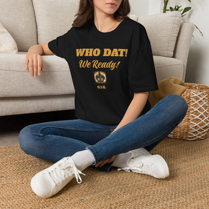 Copy of 01) SAINTS REGULAR TEE GIG  WHO DAT - Unisex