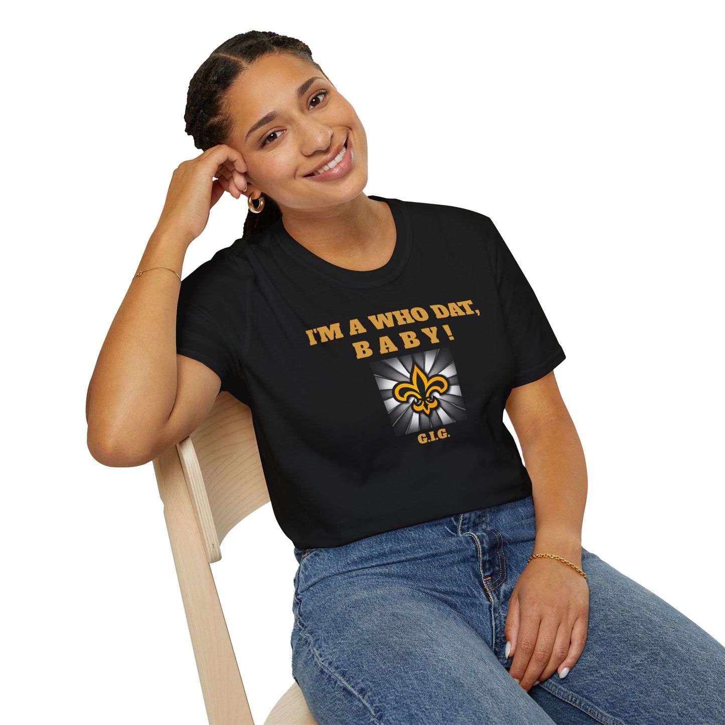 SAINTS REGULAR TEE GIG  WHO DAT - Unisex