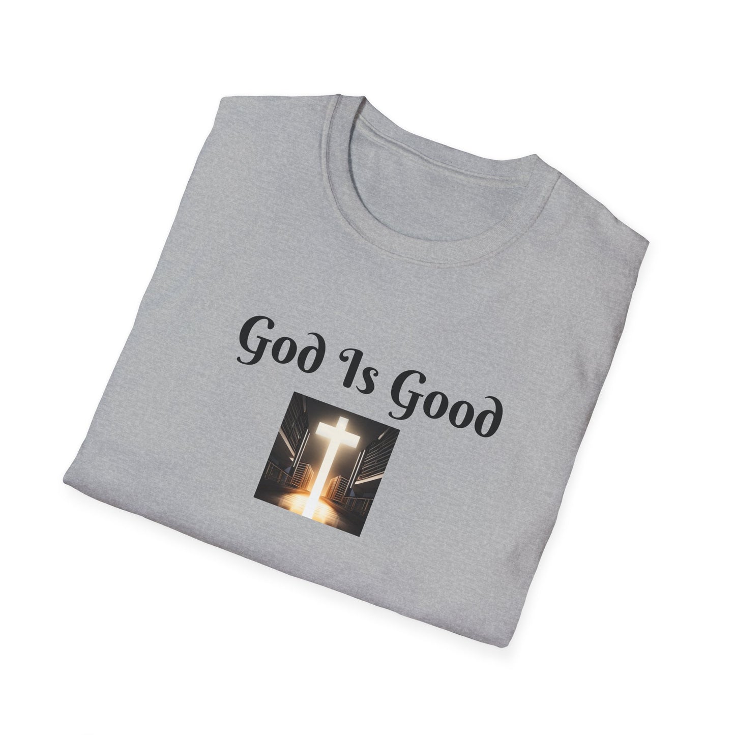 8) REGULAR TEE W/CROSS - UNISEX