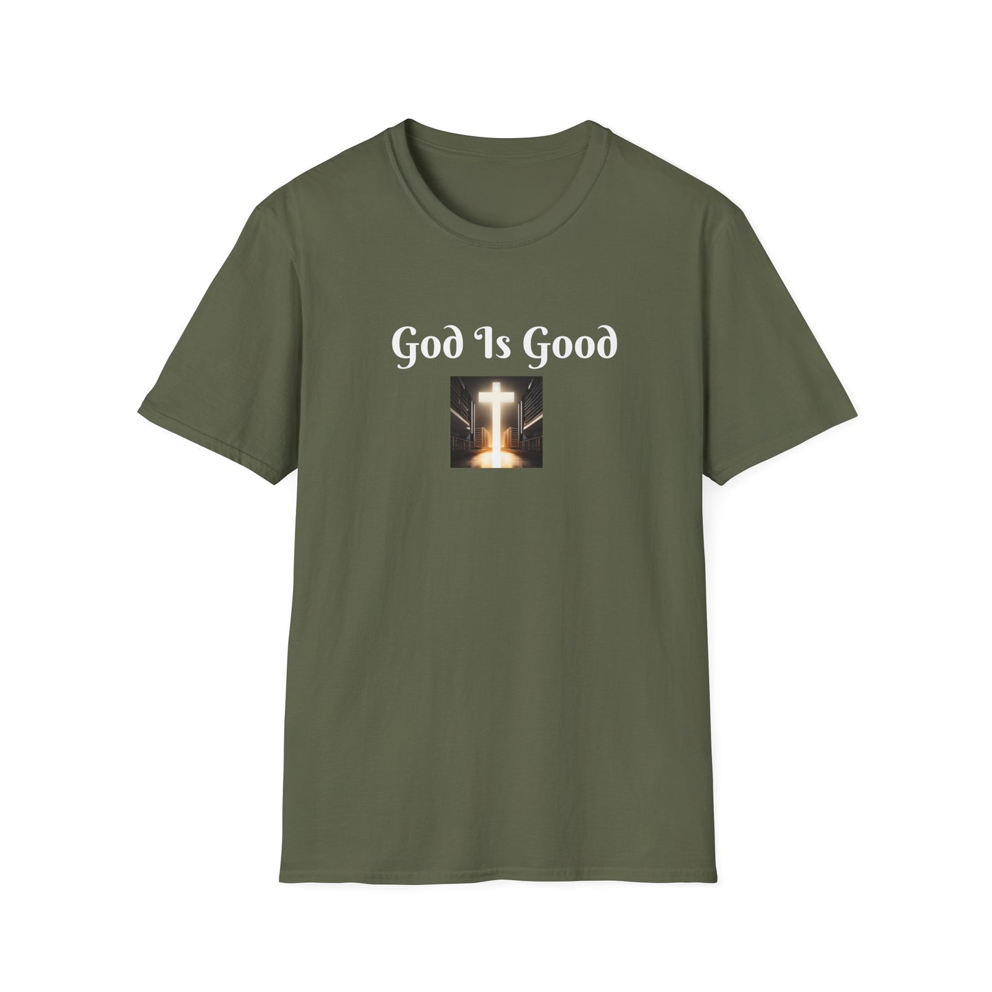8) REGULAR TEE W/CROSS - UNISEX