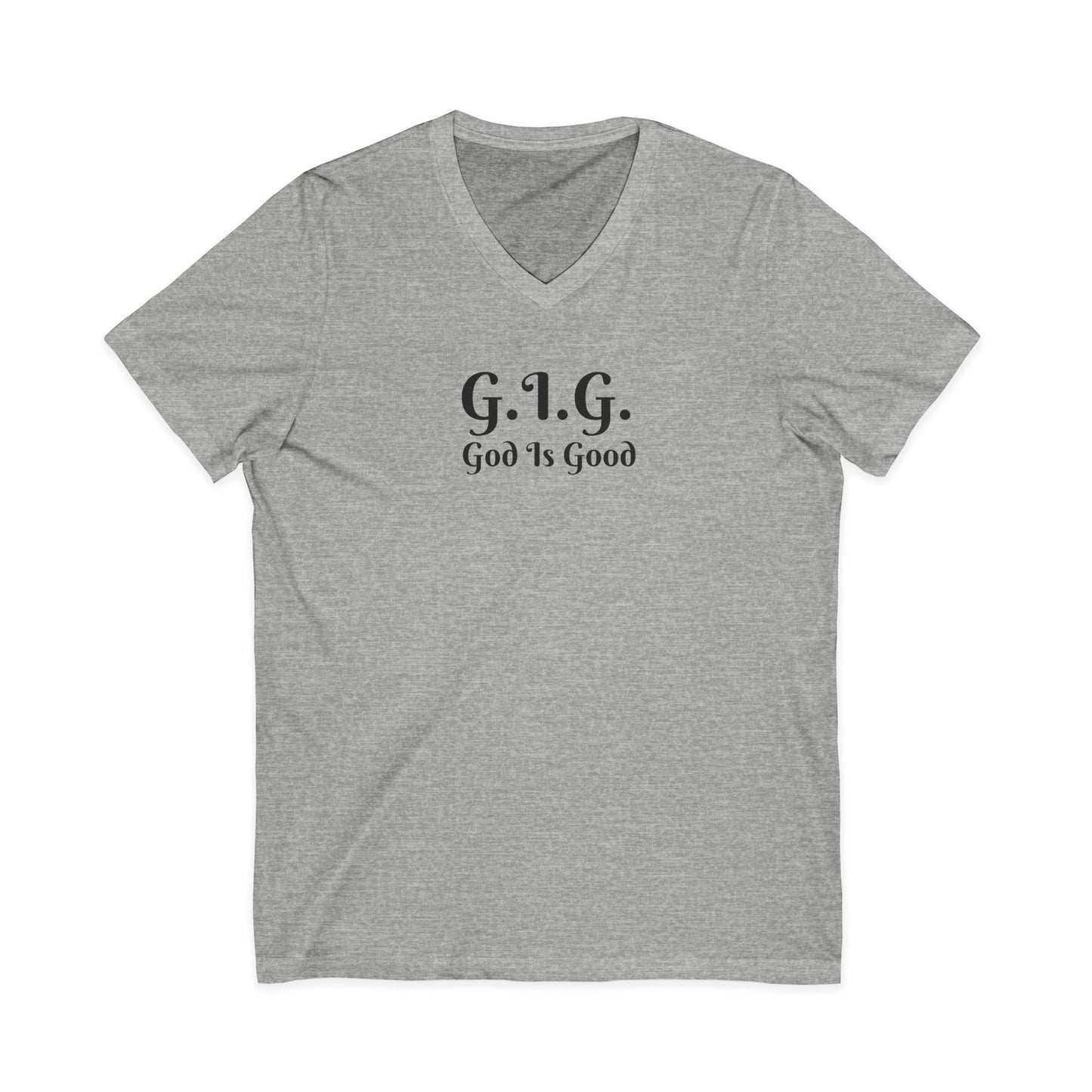 6) V-NECK TEE God is Good Unisex