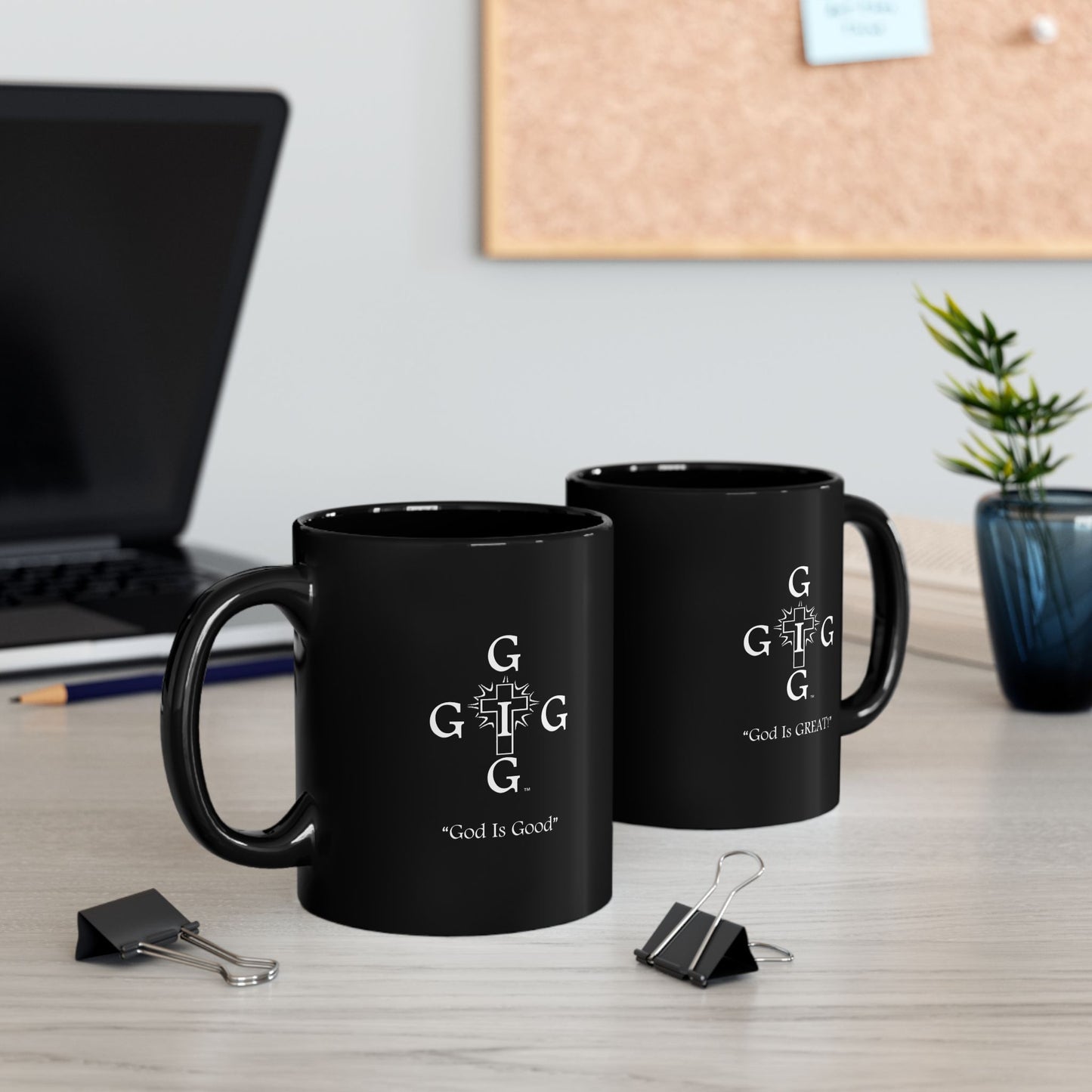 A15) 11oz Black Mug