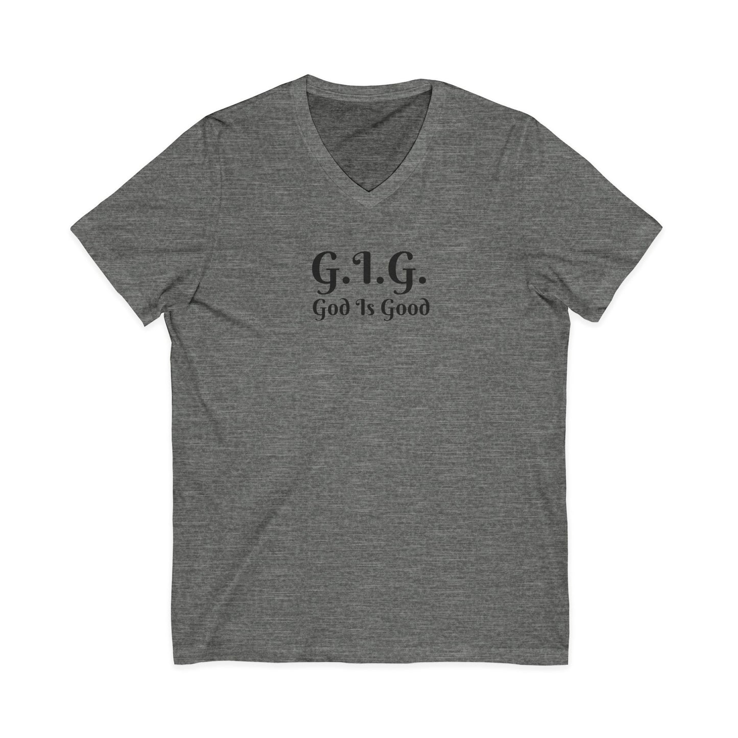 6) V-NECK TEE God is Good Unisex