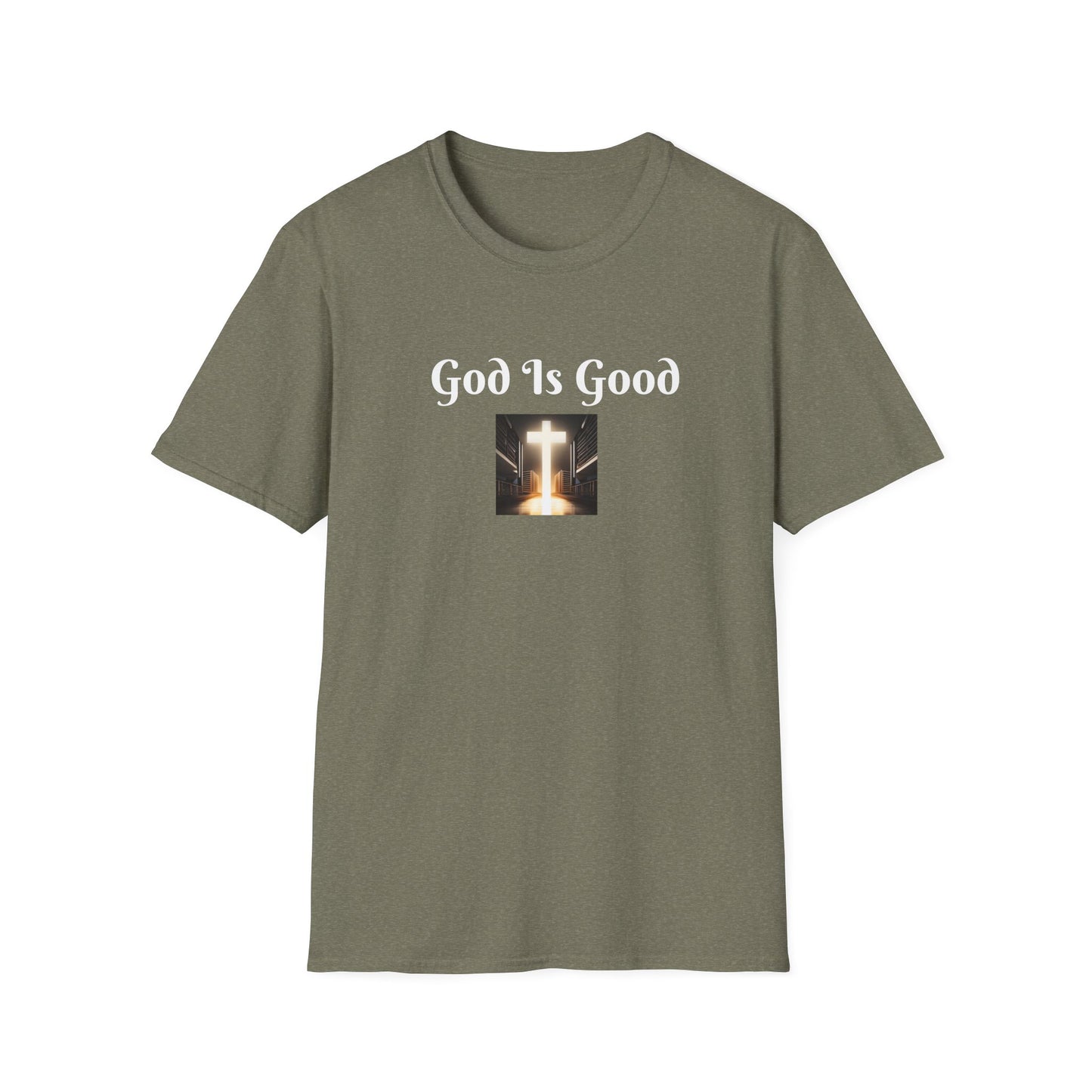 8) REGULAR TEE W/CROSS - UNISEX