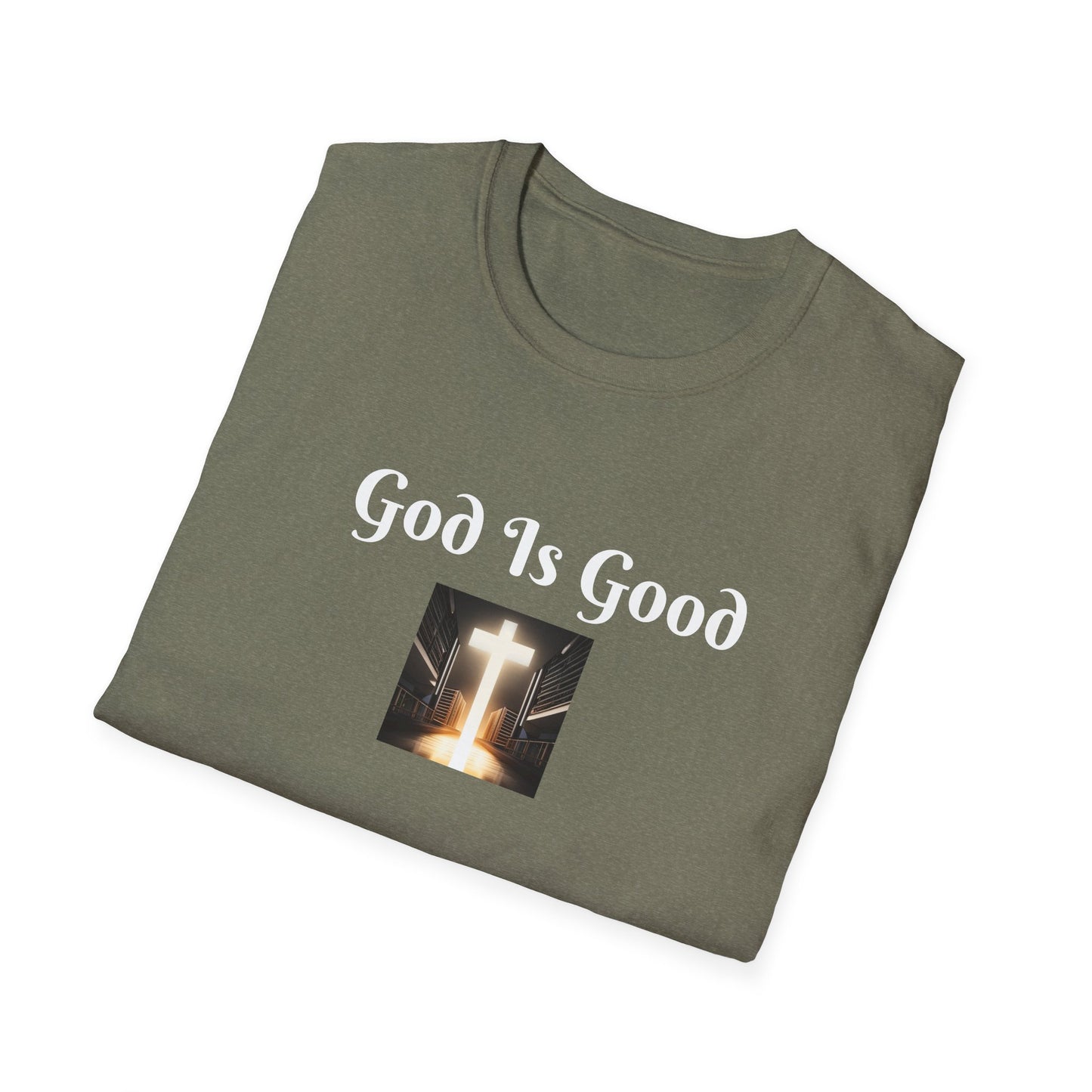 8) REGULAR TEE W/CROSS - UNISEX