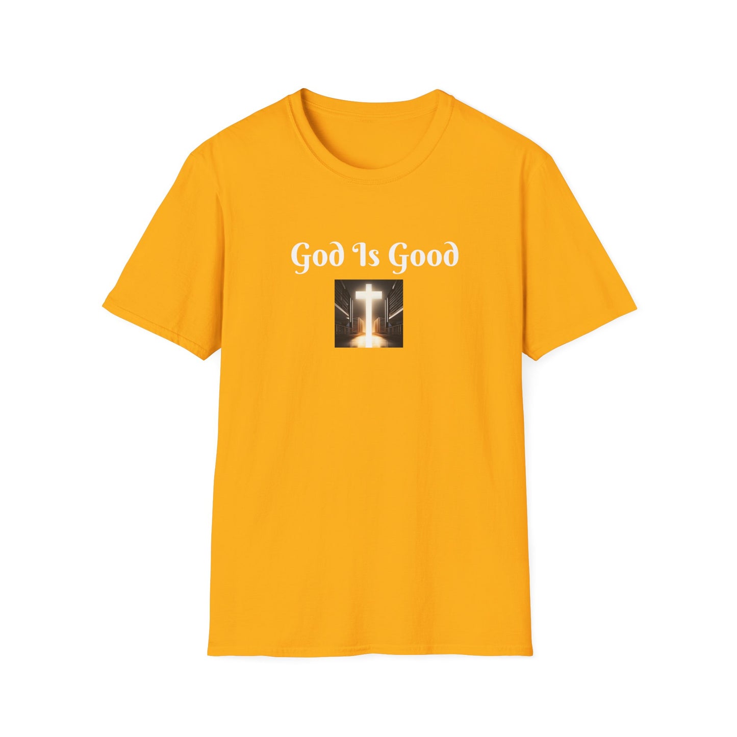8) REGULAR TEE W/CROSS - UNISEX