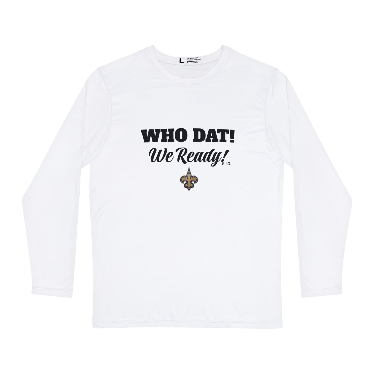 Copy of 06 LONG SLEEVE POLYESTER SHIRT (white only)