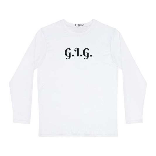 92) LONG SLEEVE POLYESTER SHIRT (white only)